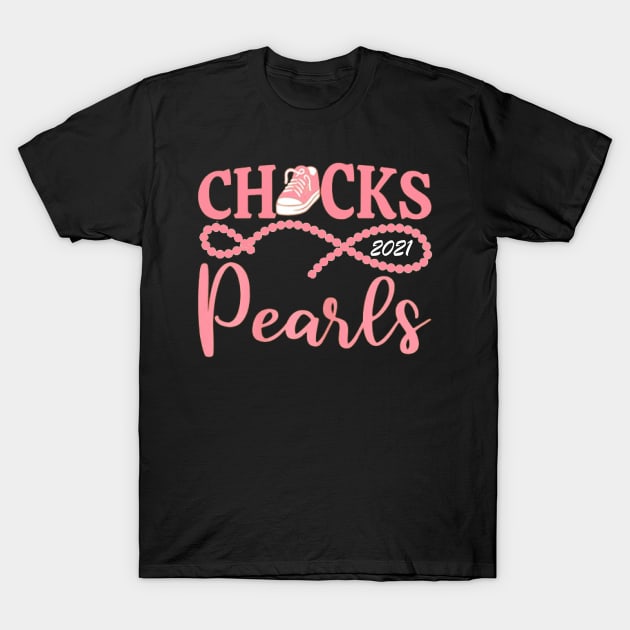 Chucks and Pearls 2021 T-Shirt by ReD-Des